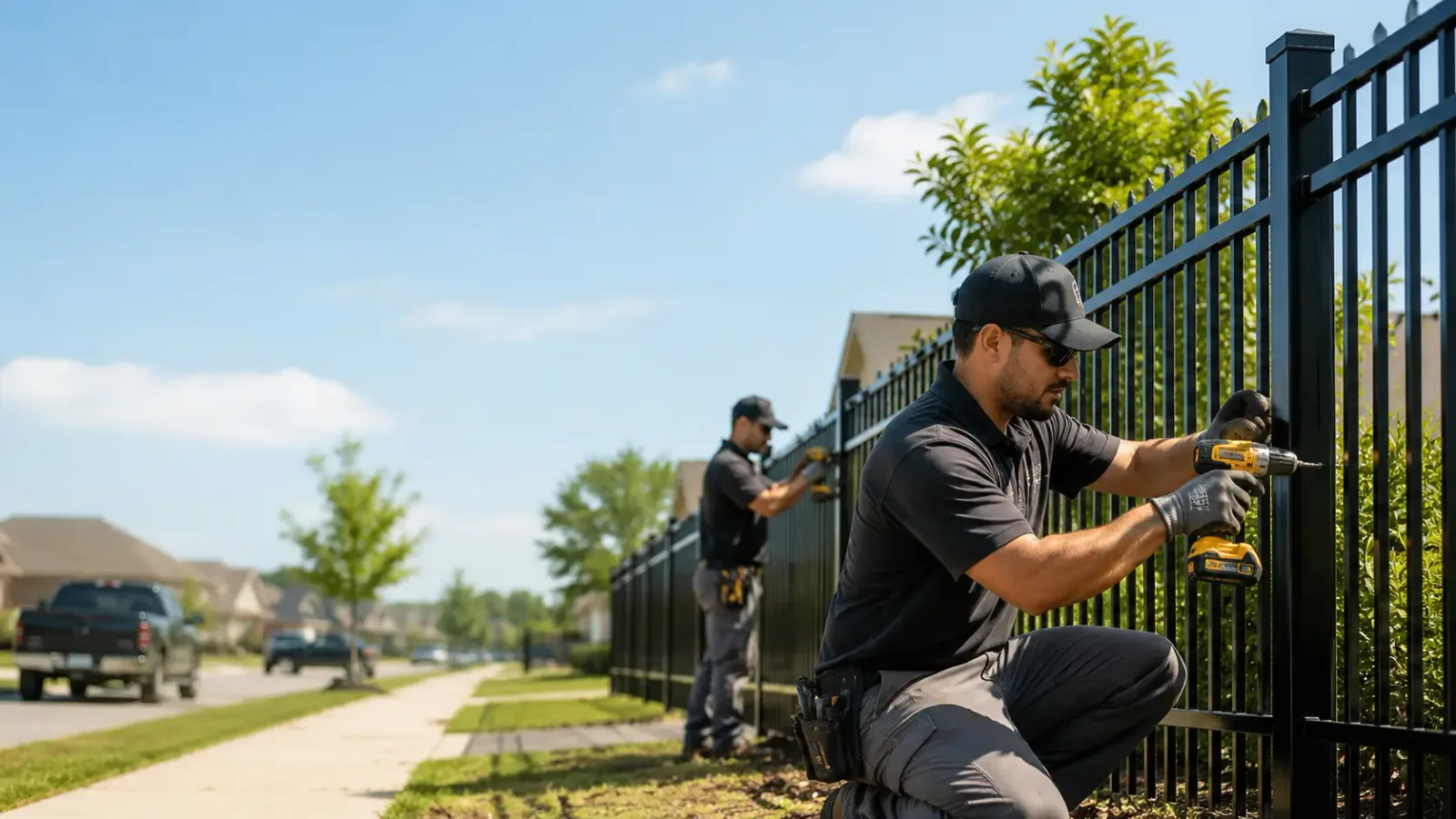 Metal Fence Installation in Center Line, MI